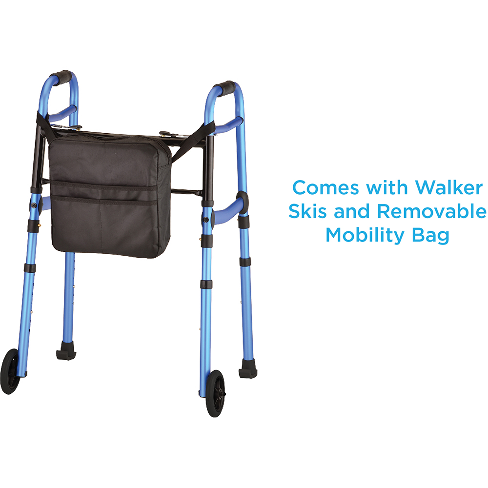 Folding Walker with caption 